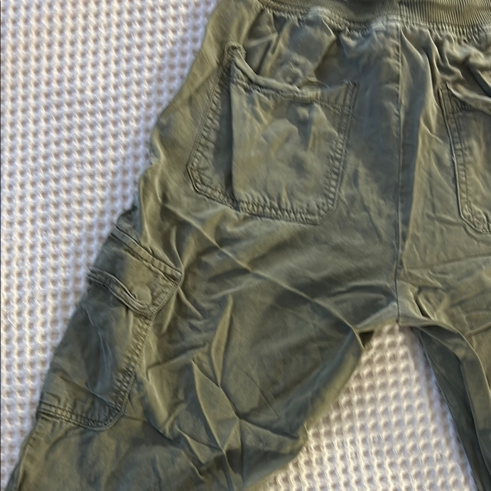 Olive Green Cargo Joggers - Picture 5 of 7
